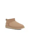 Ugg Sand Classic Ultra Mini Ankle Boots In Neutral