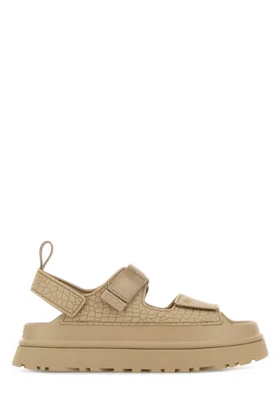 Ugg Sand Rubber Goldenglow Sandals In Multi