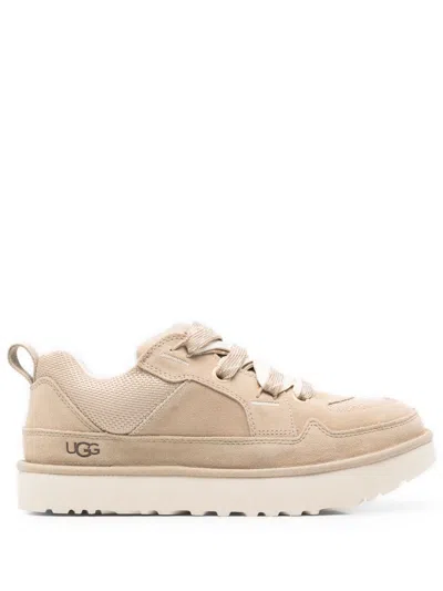 Ugg Sand Suede Lowmel Sneakers In Neutral