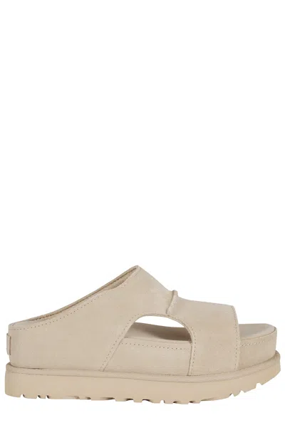 Ugg Sand W Goldenstar Hi Cutout Slide Suede Mules In Multi