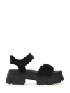 Ugg Womens Adjustable Open Toe Platform Sandals In Black