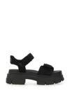 Ugg Womens Adjustable Open Toe Platform Sandals In Black