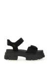 Ugg Womens Adjustable Open Toe Platform Sandals In Nero