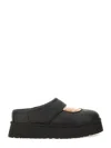 Ugg Bea Platform Leather Mules In Black