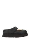 Ugg Round Toe Lace-up Shoes With Platform Sole In Black