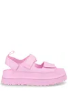 Ugg Sandals Open Toe Platform Sole Pull Tab In Pink