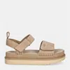 Ugg Sand Leather Goldenstar Sandals In Beige