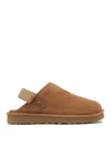 Ugg Suede Slip-on Mules With Adjustable Back Strap In Brown