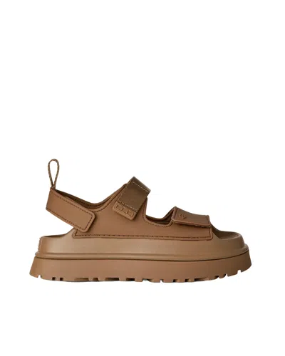 UGG GOLDENGLOW BISON BROWN SANDAL