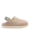 Ugg 40mm Goldenstar Suede Clogs In Beige