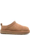 Ugg Camel Suede Classic Micro Slippers In Brown
