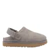 Ugg Golden Suede Clog Dark Grey In Grey
