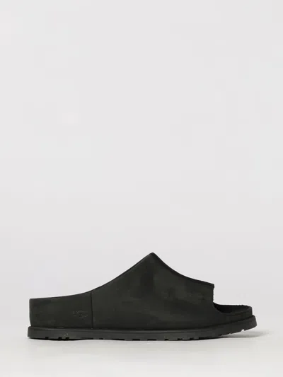 Ugg Otzo Nubuck Sliders In Black