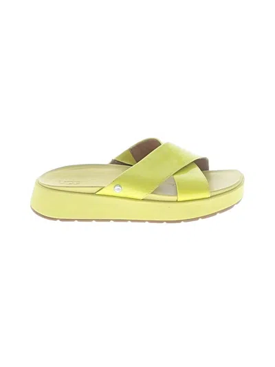 Pre-owned Ugg Sandals In Yellow