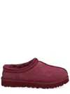Ugg Bordeaux Mules With Almond Toe And Embroidery In Suede Woman In Purple