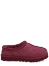 Ugg Bordeaux Mules With Almond Toe And Embroidery In Suede Woman In Purple