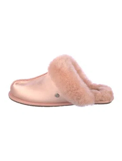 Pre-owned Ugg Satin Mules In Pink