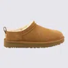 Ugg Camel Suede Classic Micro Slippers In Brown