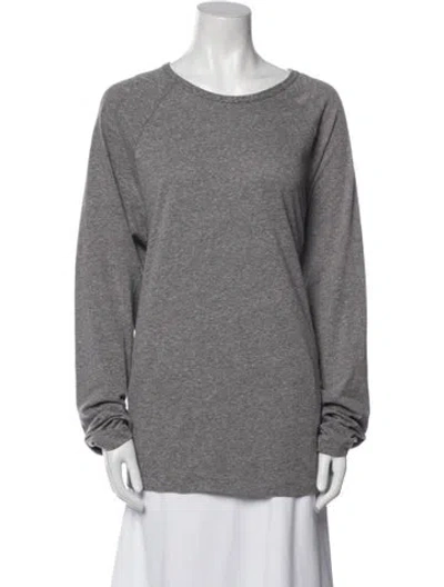 Pre-owned Ugg Scoop Neck Long Sleeve Sweatshirt In Gray