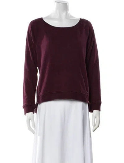 Pre-owned Ugg Scoop Neck Sweater In Burgundy