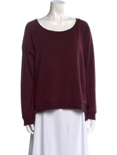 Pre-owned Ugg Scoop Neck Sweater In Purple