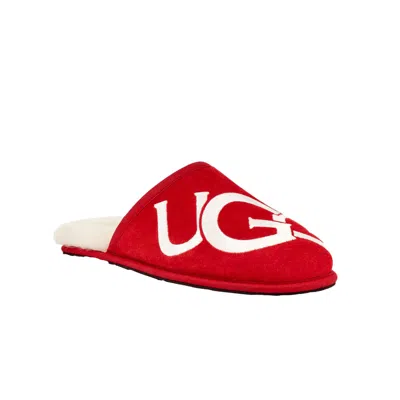 Ugg Scuff Logo Samba Red / Cream 1101324-srcr Men's