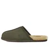 Ugg Scuff Mens Suede Slip On Scuff Slippers In Green