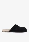 Ugg Scuff Suede Slippers In Black