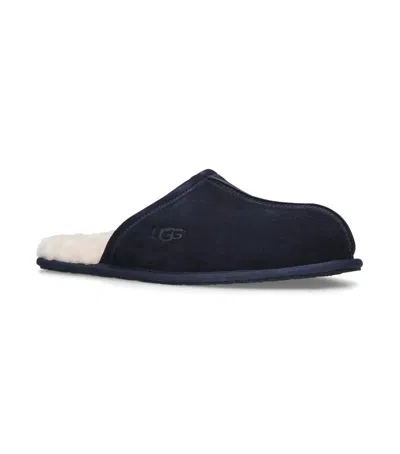 Ugg Scuff Suede Slippers In Navy