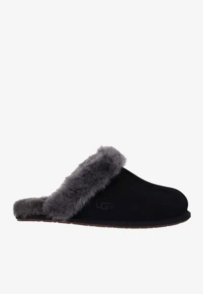Ugg Scuffette Ii Shearling Slippers In Black