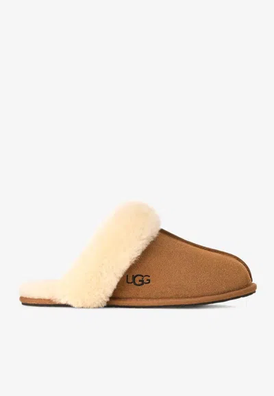 Ugg Scuffette Ii Shearling Slippers In Brown
