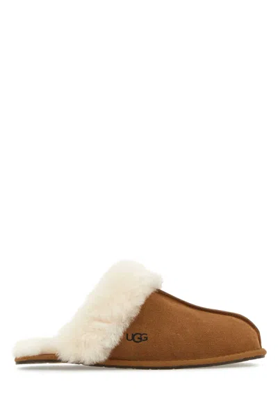 Ugg Scuffette Ii Slippers With Wool Lining Shoes In Brown