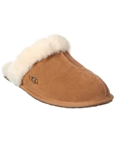 UGG UGG SCUFFETTE II SUEDE & SHEARLING SLIPPER
