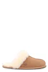 Ugg Scuff Sis Sheepskin-trim Slippers In Brown