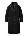 Ugg Sema Fluff Coat In Black
