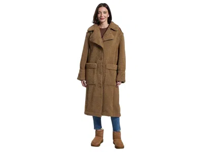 Ugg Sema Fluff Coat In Brown