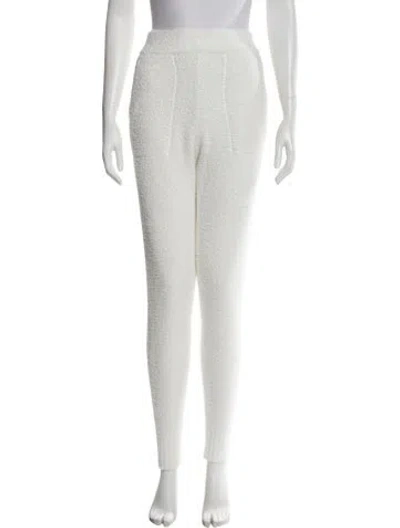 Pre-owned Ugg Sequin Embellishments Sweatpants In White