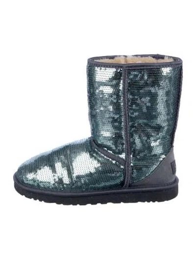 Pre-owned Ugg Sequins Boots In Blue