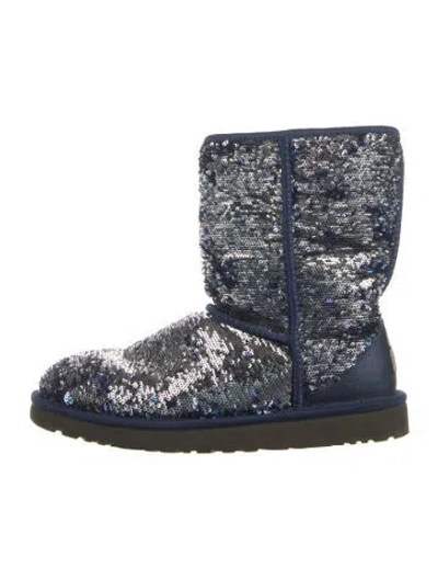 Pre-owned Ugg Sequins Patterned Boots In Multi