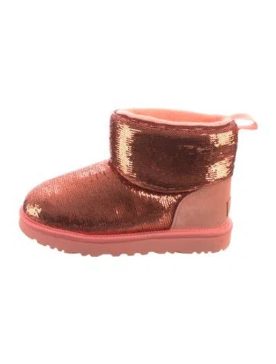 Pre-owned Ugg Sequins Patterned Boots In Orange
