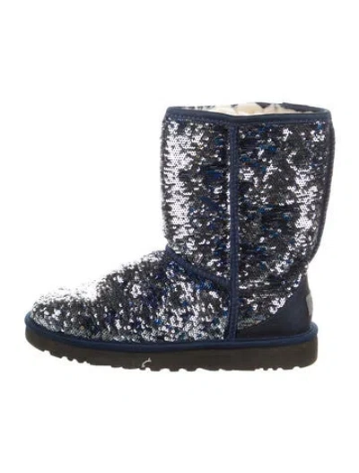 Pre-owned Ugg Sequins Sequin Embellishments Combat Boots