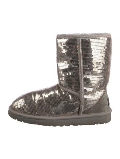 Pre-owned Ugg Sequins Sequin Embellishments Combat Boots