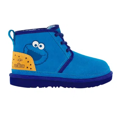 Pre-owned Ugg Sesame Street X  Neumel Ii Boot Kids 'cookie Monster' | Blue | Kid's Size 6