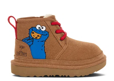 Ugg Babies'  Sesame Street X  Neumel Ii Boot Toddler 'cookie Monster' In Brown