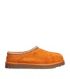 Ugg Men S Shaggy Suede Tasman Clogs Dark Apricot In Orange