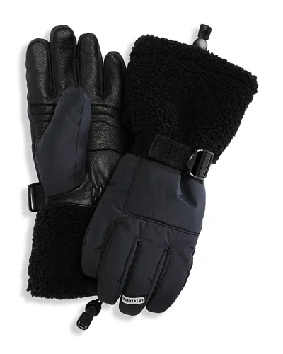 Ugg Shasta Fluff Gloves In Black