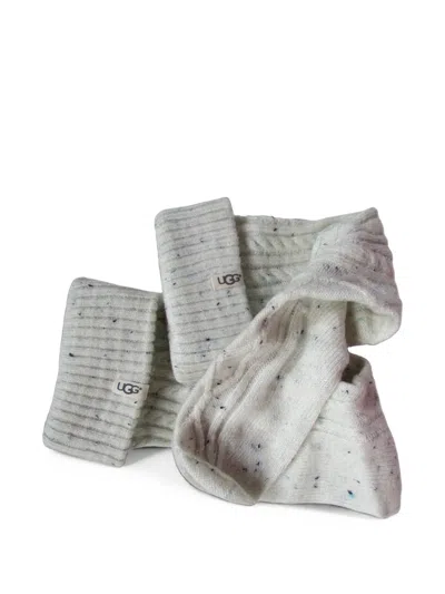 Ugg Shaye Cable-knit Socks In 뉴트럴