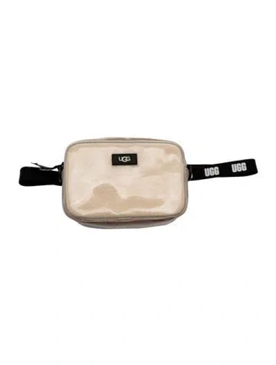 Pre-owned Ugg Shearling Belt Bag In Neutral