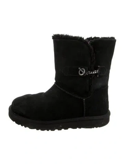 Pre-owned Ugg Shearling Boots In Black