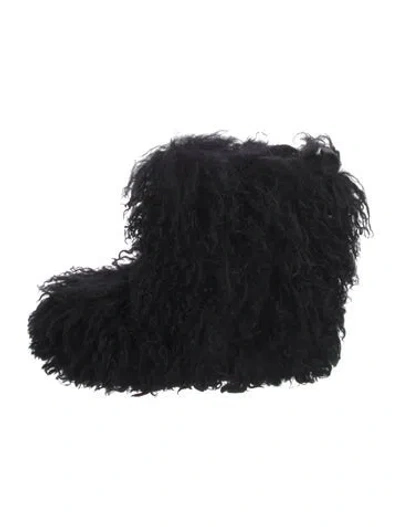 Pre-owned Ugg Shearling Boots In Black